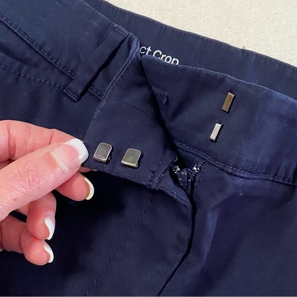 TALBOTS / Perfect Crop Navy Blue Dress Pants Size 2 - Picture 6 of 13